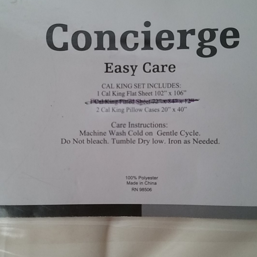 Call king sheet set - Picture 2 of 4